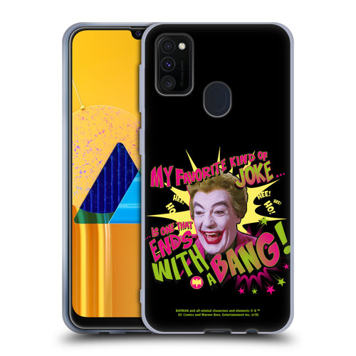 Batman TV Series Character Art Joker With A Bang Soft Gel Case for Samsung Galaxy M30s (2019)/M21 (2020)