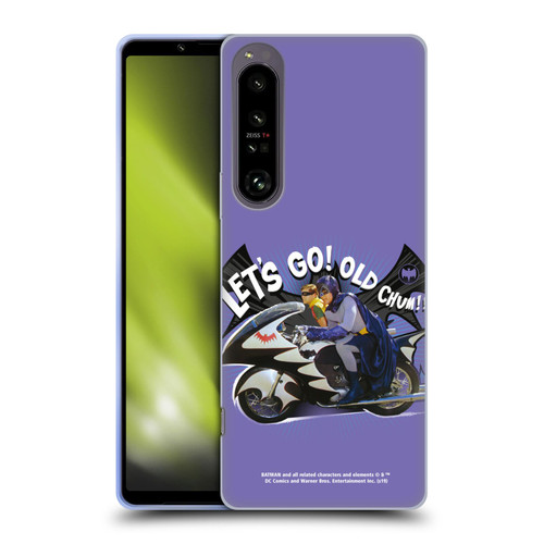 Batman TV Series Character Art Batcycle Let's Go Soft Gel Case for Sony Xperia 1 IV