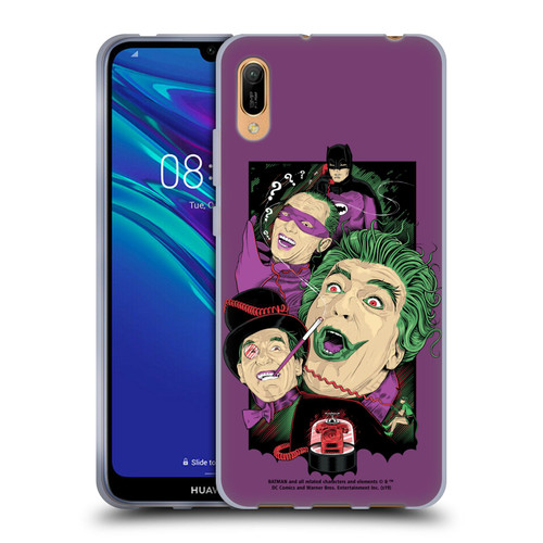 Batman TV Series Graphics Villains Soft Gel Case for Huawei Y6 Pro (2019)