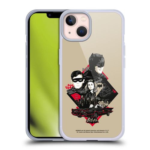 Batman TV Series Graphics Trio Soft Gel Case for Apple iPhone 13