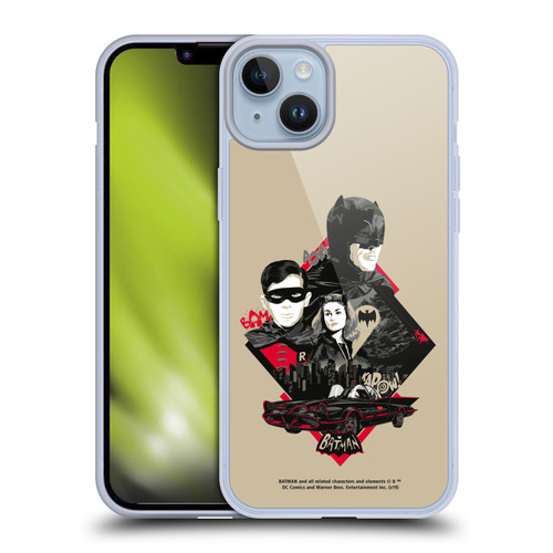 Batman TV Series Graphics Trio Soft Gel Case for Apple iPhone 14 Plus