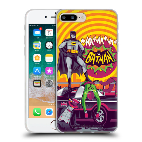 Batman TV Series Graphics Na Na Na Na Soft Gel Case for Apple iPhone 7 Plus / iPhone 8 Plus