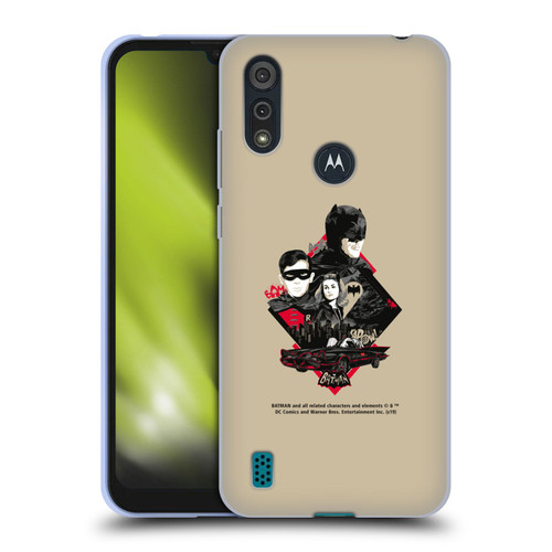 Batman TV Series Graphics Trio Soft Gel Case for Motorola Moto E6s (2020)
