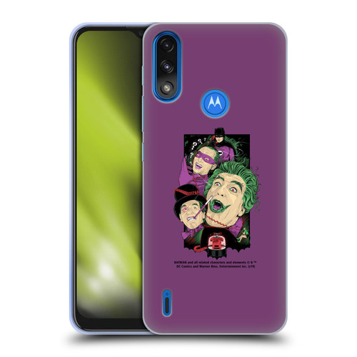 Batman TV Series Graphics Villains Soft Gel Case for Motorola Moto E7 Power / Moto E7i Power