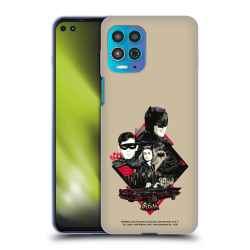 Batman TV Series Graphics Trio Soft Gel Case for Motorola Moto G100