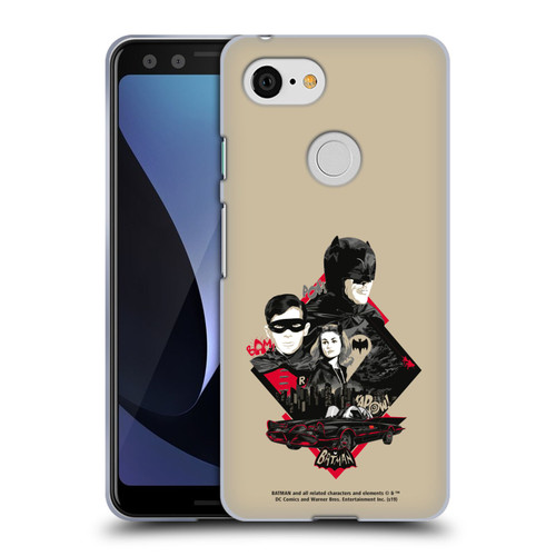 Batman TV Series Graphics Trio Soft Gel Case for Google Pixel 3