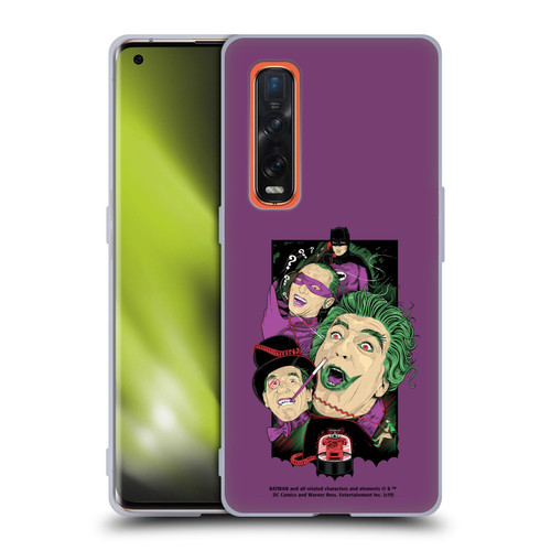 Batman TV Series Graphics Villains Soft Gel Case for OPPO Find X2 Pro 5G