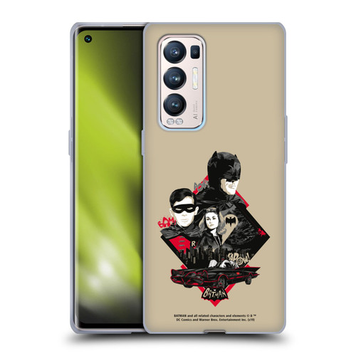 Batman TV Series Graphics Trio Soft Gel Case for OPPO Find X3 Neo / Reno5 Pro+ 5G