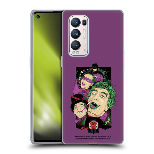 Batman TV Series Graphics Villains Soft Gel Case for OPPO Find X3 Neo / Reno5 Pro+ 5G