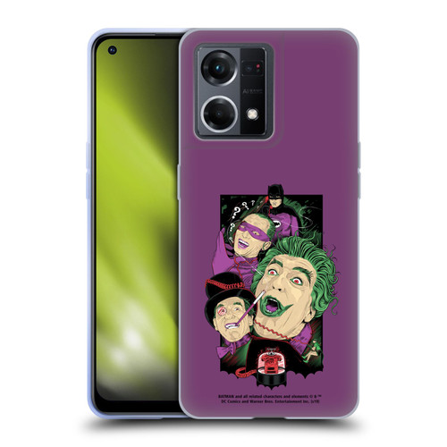 Batman TV Series Graphics Villains Soft Gel Case for OPPO Reno8 4G