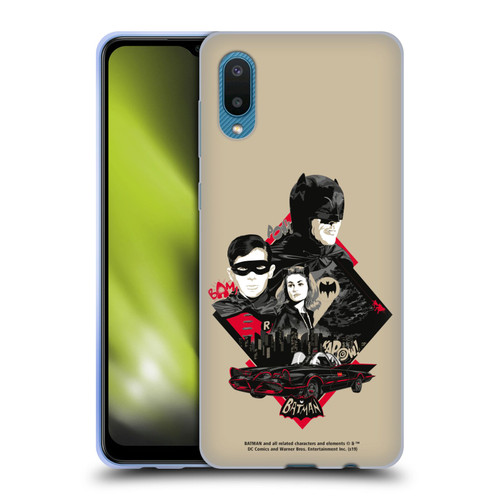 Batman TV Series Graphics Trio Soft Gel Case for Samsung Galaxy A02/M02 (2021)