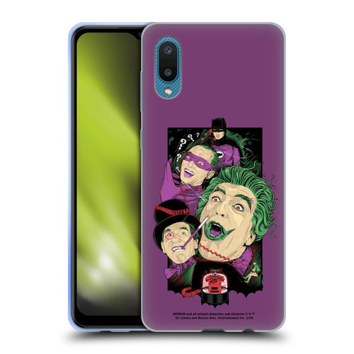 Batman TV Series Graphics Villains Soft Gel Case for Samsung Galaxy A02/M02 (2021)