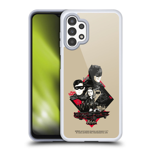Batman TV Series Graphics Trio Soft Gel Case for Samsung Galaxy A13 (2022)