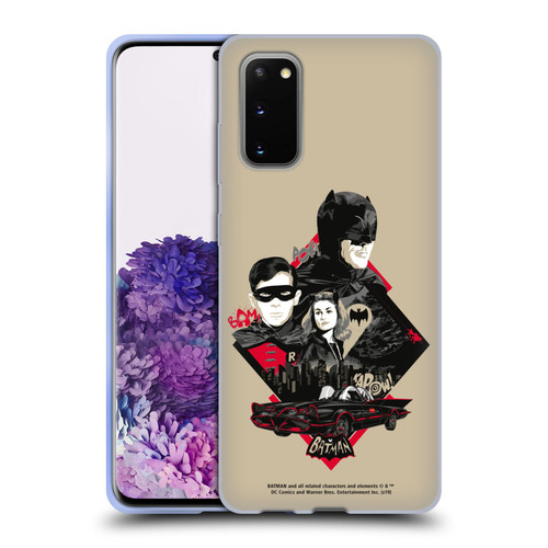 Batman TV Series Graphics Trio Soft Gel Case for Samsung Galaxy S20 / S20 5G