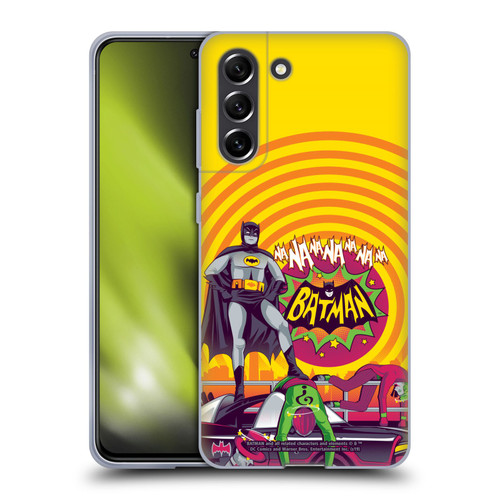 Batman TV Series Graphics Na Na Na Na Soft Gel Case for Samsung Galaxy S21 FE 5G