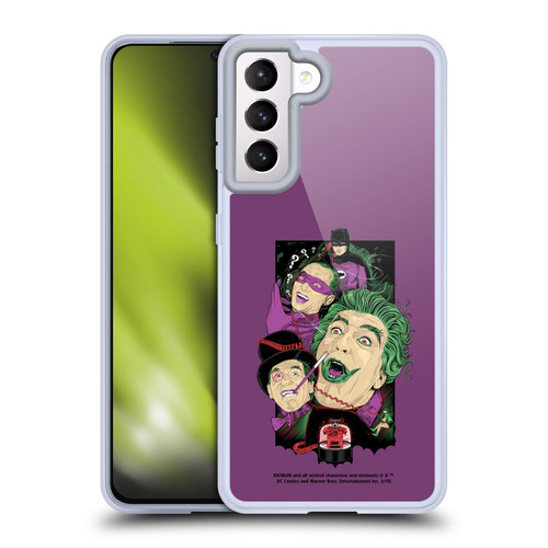 Batman TV Series Graphics Villains Soft Gel Case for Samsung Galaxy S21 5G
