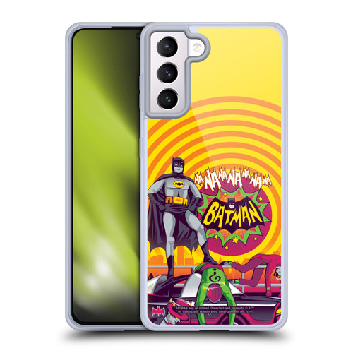 Batman TV Series Graphics Na Na Na Na Soft Gel Case for Samsung Galaxy S21+ 5G