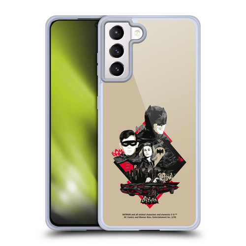 Batman TV Series Graphics Trio Soft Gel Case for Samsung Galaxy S21+ 5G