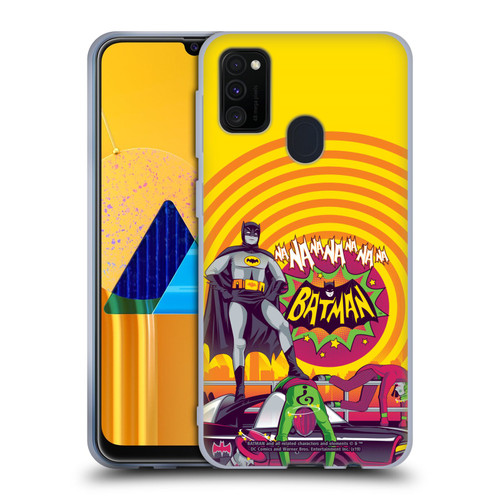 Batman TV Series Graphics Na Na Na Na Soft Gel Case for Samsung Galaxy M30s (2019)/M21 (2020)