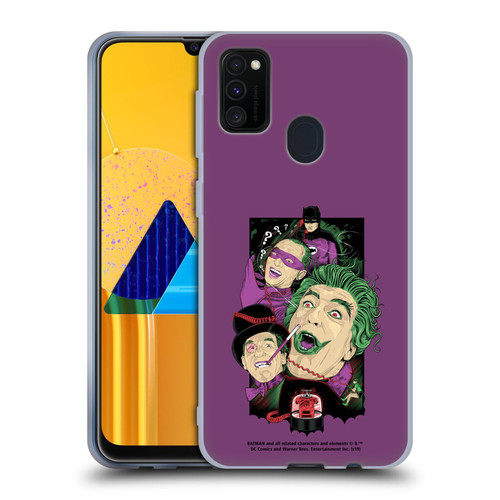 Batman TV Series Graphics Villains Soft Gel Case for Samsung Galaxy M30s (2019)/M21 (2020)