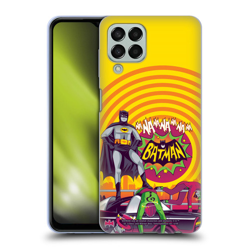 Batman TV Series Graphics Na Na Na Na Soft Gel Case for Samsung Galaxy M33 (2022)