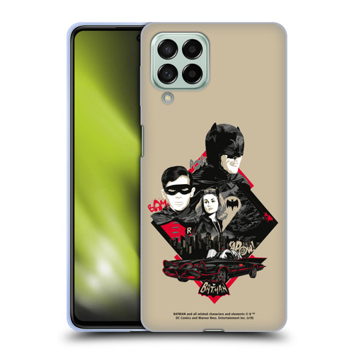 Batman TV Series Graphics Trio Soft Gel Case for Samsung Galaxy M53 (2022)