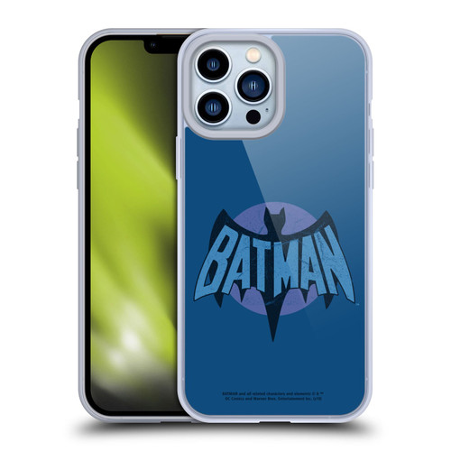 Batman TV Series Logos Distressed Look Soft Gel Case for Apple iPhone 13 Pro Max