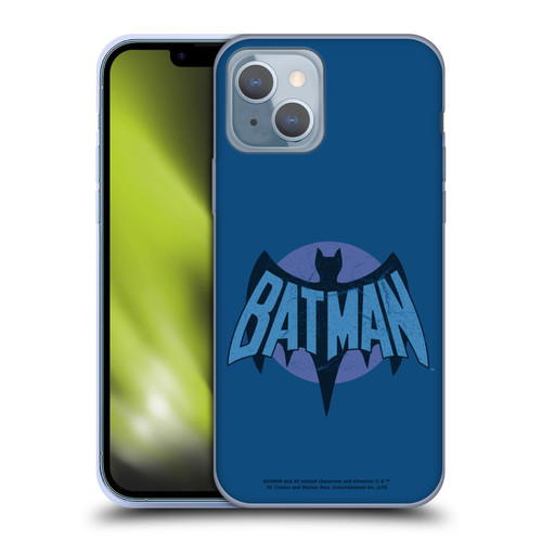 Batman TV Series Logos Distressed Look Soft Gel Case for Apple iPhone 14