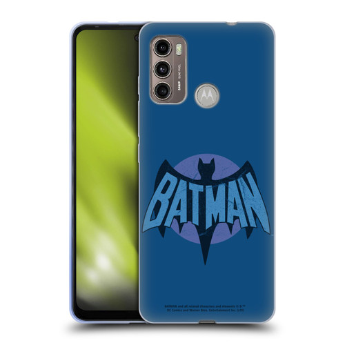 Batman TV Series Logos Distressed Look Soft Gel Case for Motorola Moto G60 / Moto G40 Fusion