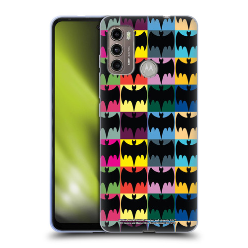 Batman TV Series Logos Patterns Soft Gel Case for Motorola Moto G60 / Moto G40 Fusion