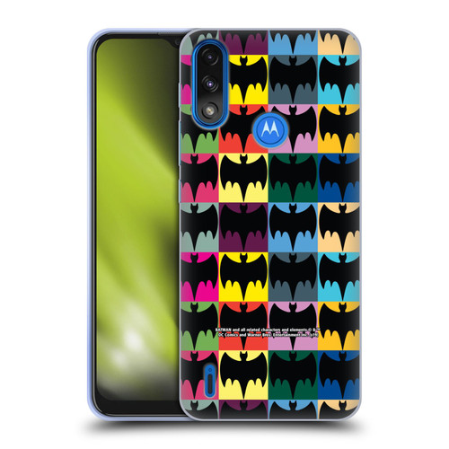 Batman TV Series Logos Patterns Soft Gel Case for Motorola Moto E7 Power / Moto E7i Power
