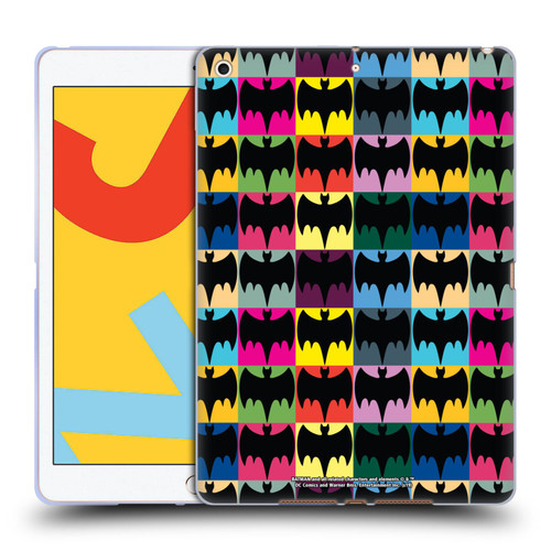 Batman TV Series Logos Patterns Soft Gel Case for Apple iPad 10.2 2019/2020/2021