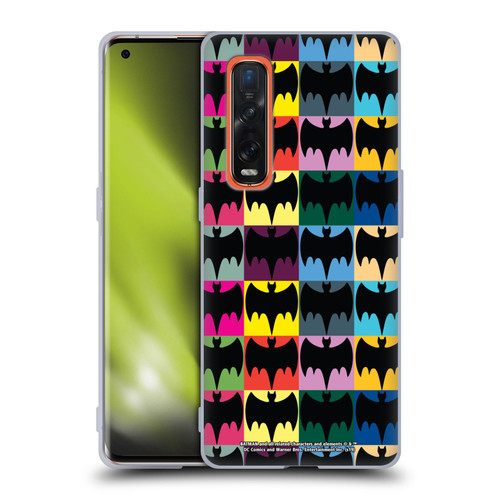 Batman TV Series Logos Patterns Soft Gel Case for OPPO Find X2 Pro 5G