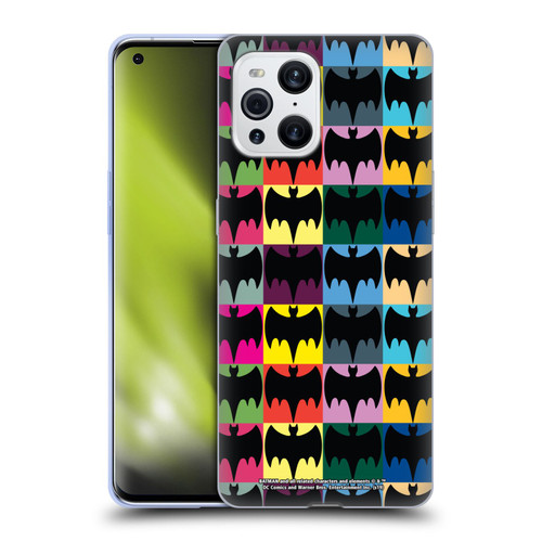 Batman TV Series Logos Patterns Soft Gel Case for OPPO Find X3 / Pro