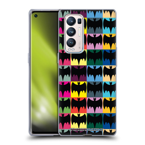 Batman TV Series Logos Patterns Soft Gel Case for OPPO Find X3 Neo / Reno5 Pro+ 5G