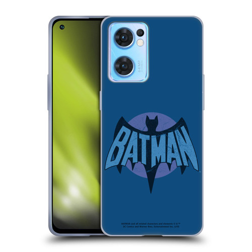 Batman TV Series Logos Distressed Look Soft Gel Case for OPPO Reno7 5G / Find X5 Lite