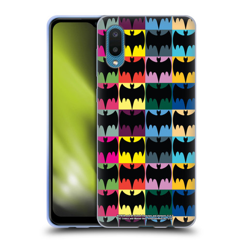 Batman TV Series Logos Patterns Soft Gel Case for Samsung Galaxy A02/M02 (2021)