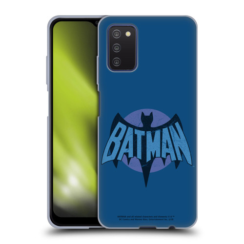 Batman TV Series Logos Distressed Look Soft Gel Case for Samsung Galaxy A03s (2021)