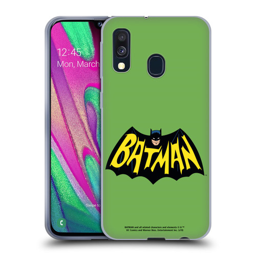 Batman TV Series Logos Main Soft Gel Case for Samsung Galaxy A40 (2019)