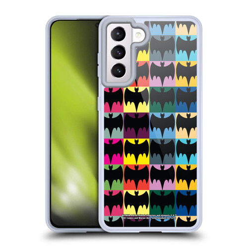 Batman TV Series Logos Patterns Soft Gel Case for Samsung Galaxy S21 5G