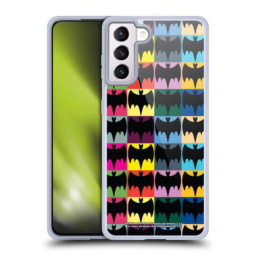 Batman TV Series Logos Patterns Soft Gel Case for Samsung Galaxy S21+ 5G