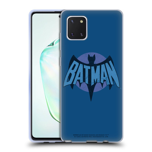 Batman TV Series Logos Distressed Look Soft Gel Case for Samsung Galaxy Note10 Lite
