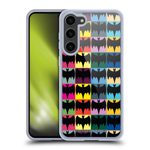 Batman TV Series Logos Patterns Soft Gel Case for Samsung Galaxy S23+ 5G