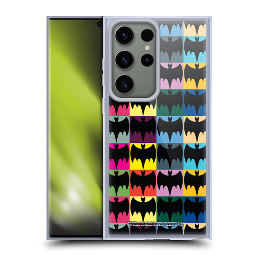 Batman TV Series Logos Patterns Soft Gel Case for Samsung Galaxy S23 Ultra 5G