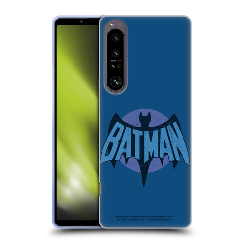 Batman TV Series Logos Distressed Look Soft Gel Case for Sony Xperia 1 IV