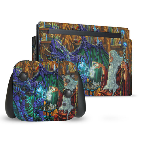 Ed Beard Jr Dragons Wizard Friendship Vinyl Sticker Skin Decal Cover for Nintendo Switch Bundle