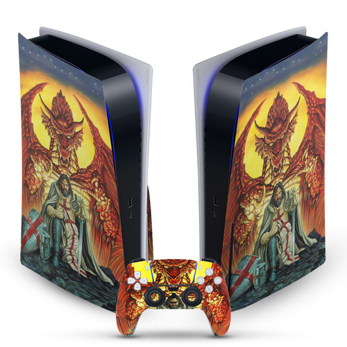 Ed Beard Jr Dragons Knight Templar Friendship Vinyl Sticker Skin Decal Cover for Sony PS5 Disc Edition Bundle