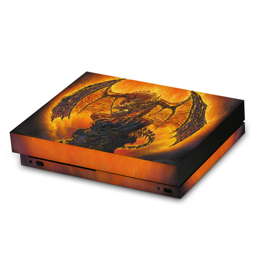 Ed Beard Jr Dragons Harbinger Of Fire Vinyl Sticker Skin Decal Cover for Microsoft Xbox One X Console
