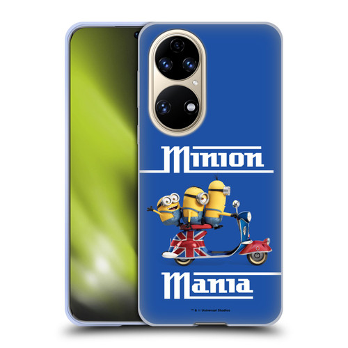 Minions Minion British Invasion Union Jack Scooter Soft Gel Case for Huawei P50