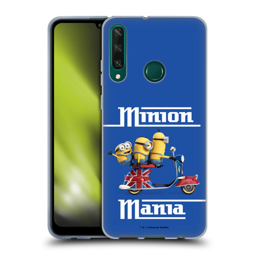 Minions Minion British Invasion Union Jack Scooter Soft Gel Case for Huawei Y6p